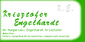 krisztofer engelhardt business card